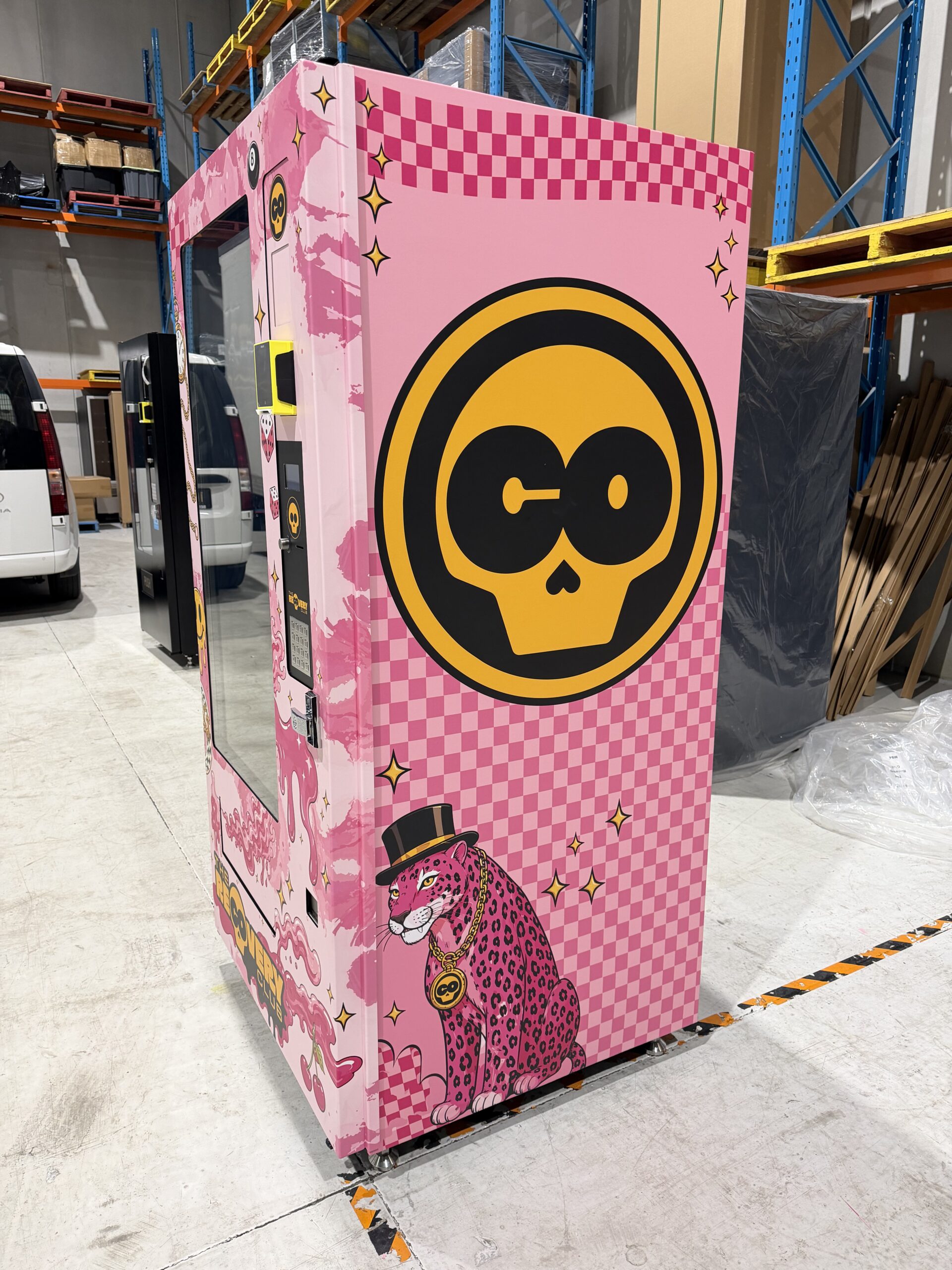 The Recovery Club vending machine wrap