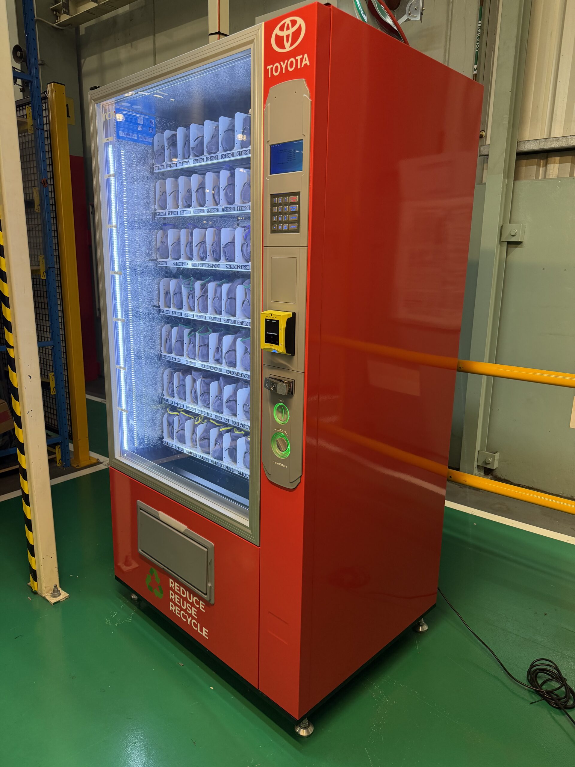 Toyota custom branded vending machine