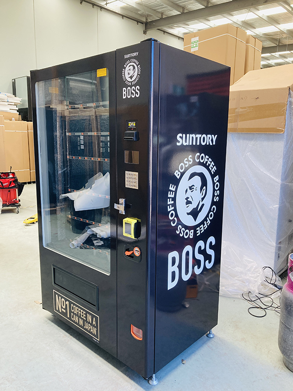 Vending machine wrap for Daniel Suthers