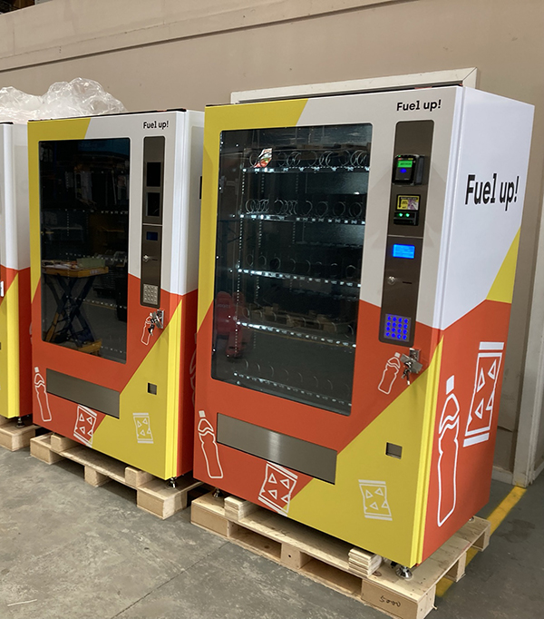 Vending machine wrap for Danny Ottaway