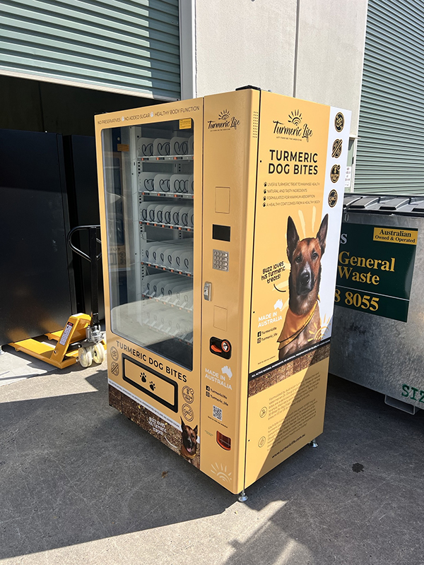 Vending machine wrap for Dee Sullivan