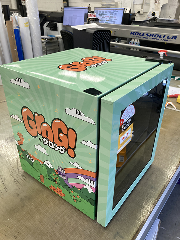 Vending machine wrap for Edward Holland