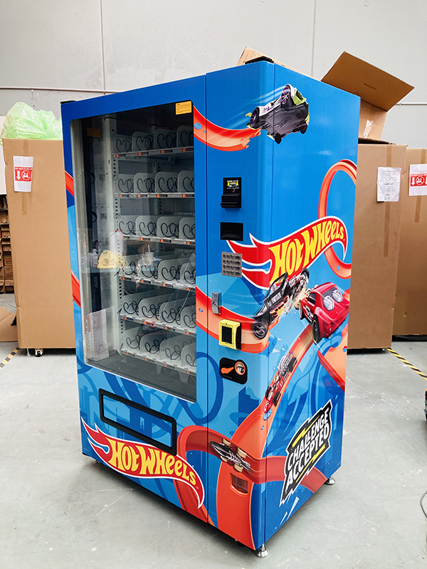 Vending machine wrap for Lu Wang