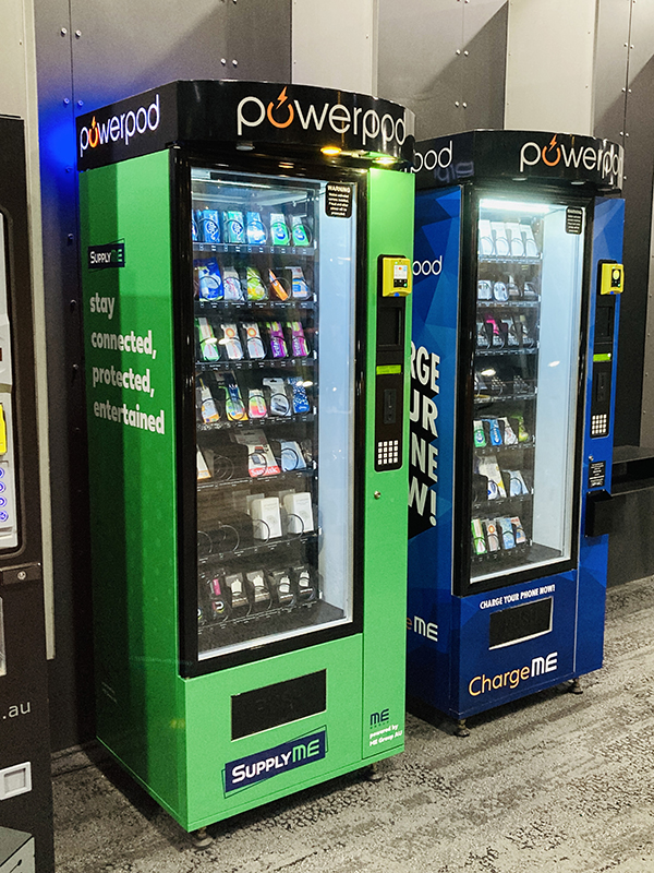 Vending machine wrap for Phil Boniwell